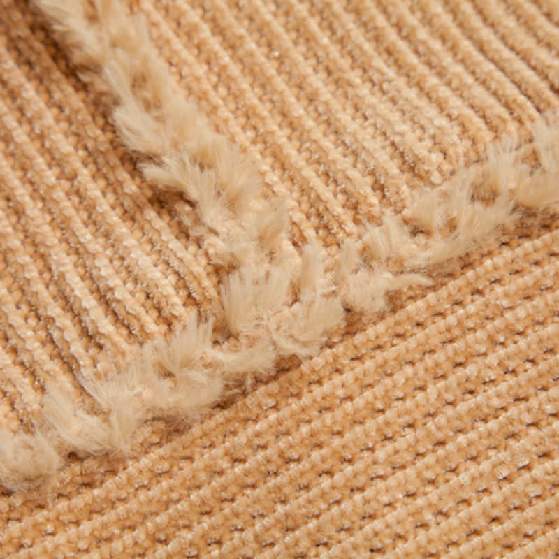 Cardigan châle à franges en chameau Olivenorma - image 15
