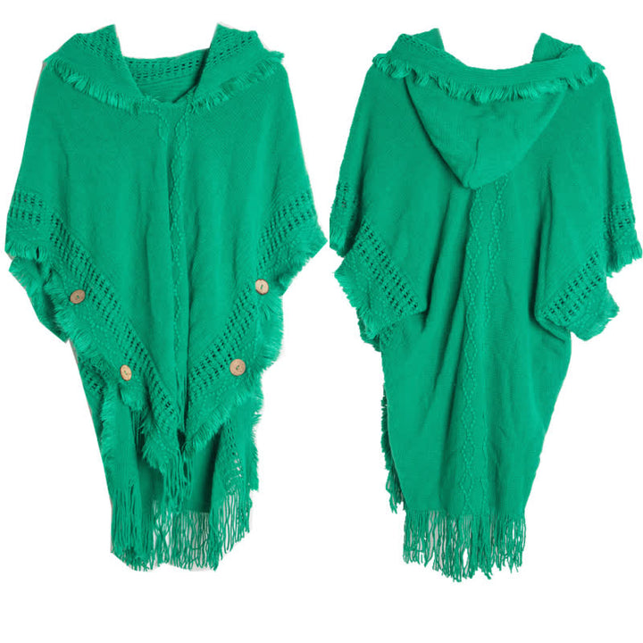 Cardigan châle en acrylique ivoire duveteux Olivenorma - Vert - image 9