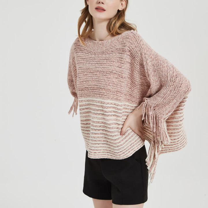 Châle en tricot rayé Olivenorma - image 8