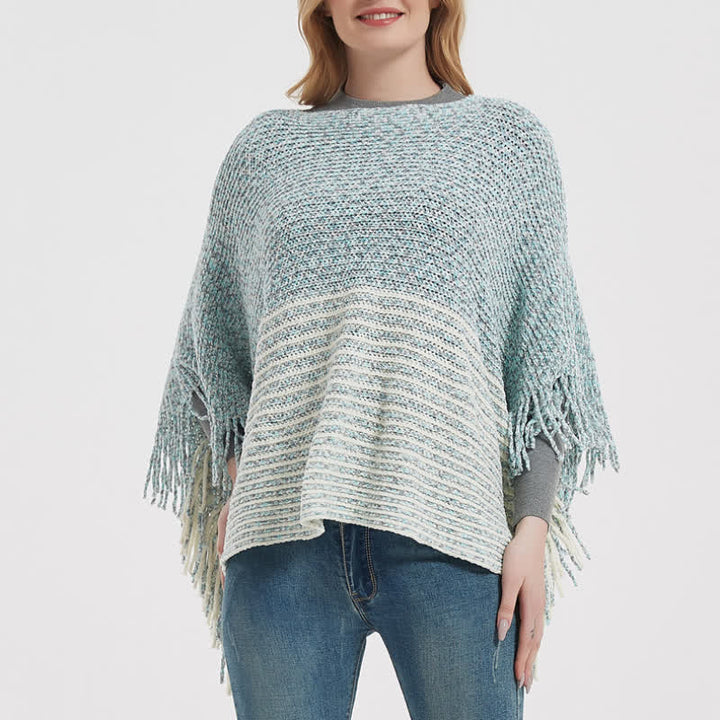 Châle en tricot rayé Olivenorma - image 4