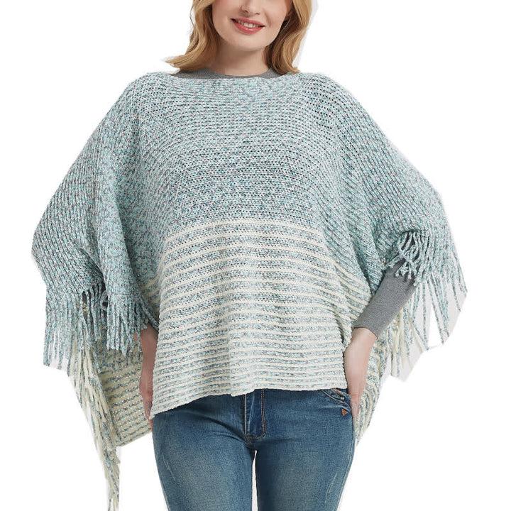 Châle en tricot rayé Olivenorma - image 2