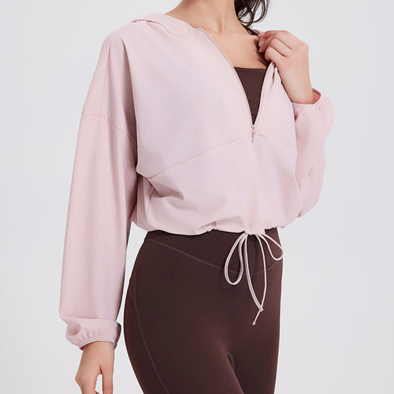 Sweats à capuche zippés et protection solaire Olivenorma pour femmes, hauts de sport, de yoga et d'entraînement - image 12
