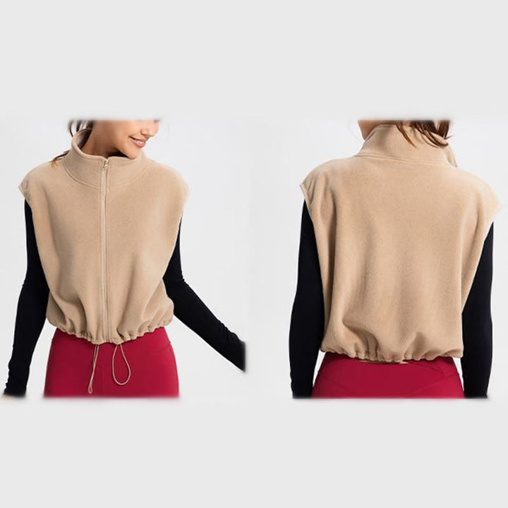 Olivenorma Veste de sport sans manches à fermeture éclair intégrale pour entraînement, yoga et sport - image 9