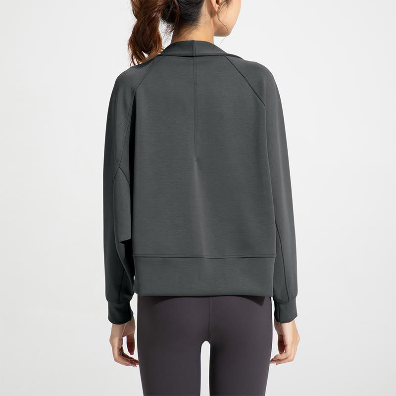 Olivenorma Veste à manches longues souple ouverte sur le devant Hauts de méditation et de yoga Cardigan - image 10