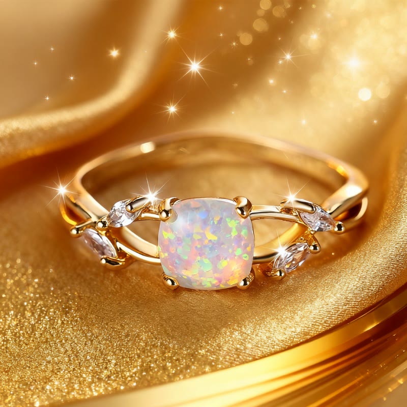 Bague vigne dorée en opale Helios Olivenorma - États-Unis 10 - image 0