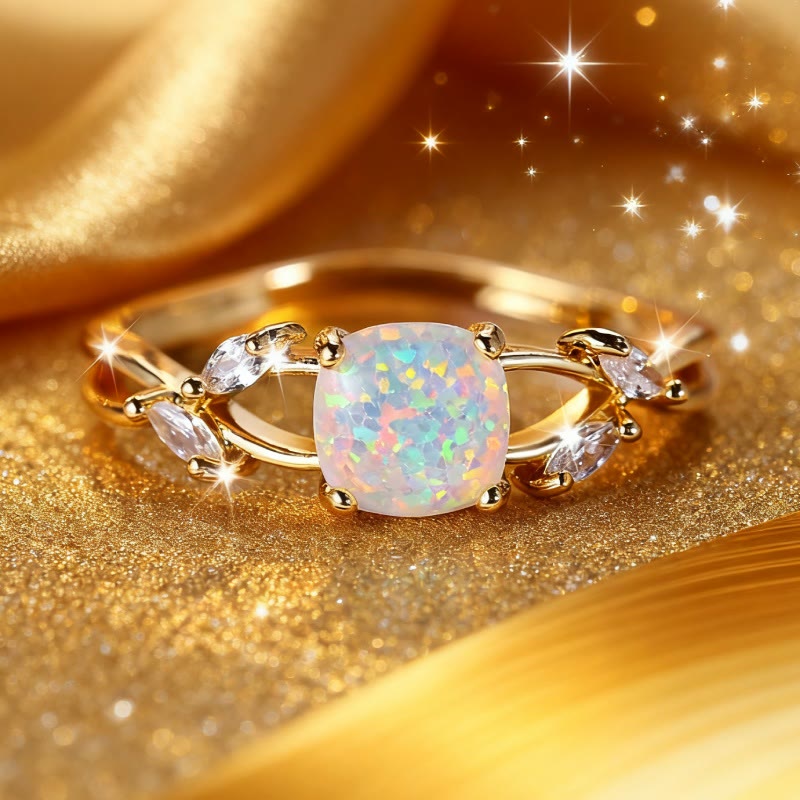 Bague vigne dorée en opale Helios Olivenorma - image 5