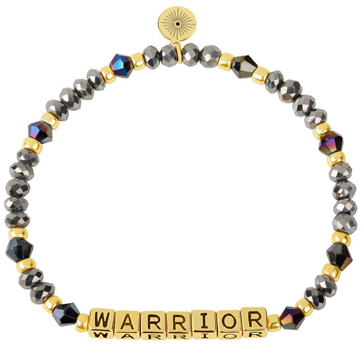 Bracelet Olivenorma GIRL POWER avec lettres et mots significatifs, perles et pierres précieuses - GUERRIER (Hématite) - image 20