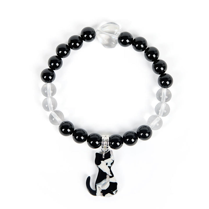 Bracelet en pierres précieuses Olivenorma Guardian Tuxedo Cat - image 4
