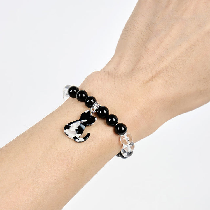Bracelet en pierres précieuses Olivenorma Guardian Tuxedo Cat - image 1