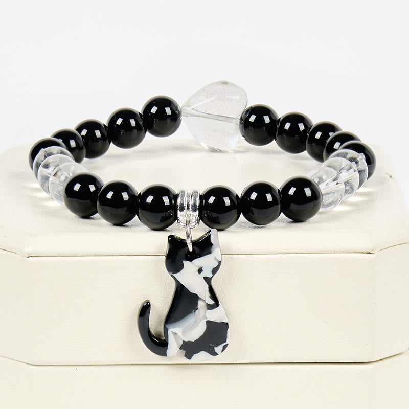 Bracelet en pierres précieuses Olivenorma Guardian Tuxedo Cat - image 3