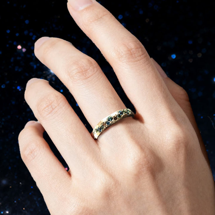 Bague arc-en-ciel en zircone Stardust Serenade d' Olivenorma - image 1