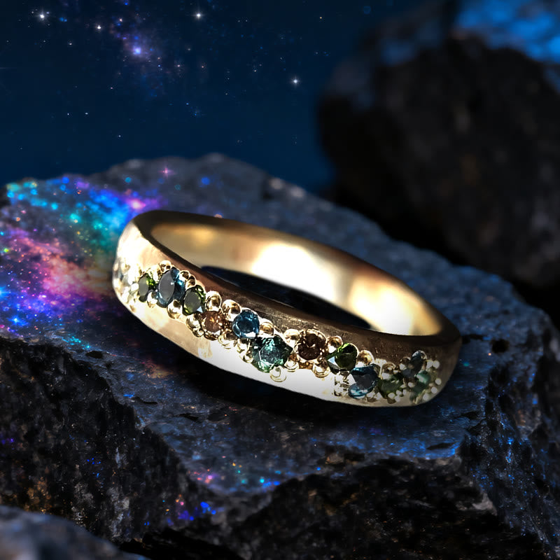 Bague arc-en-ciel en zircone Stardust Serenade d' Olivenorma - image 4