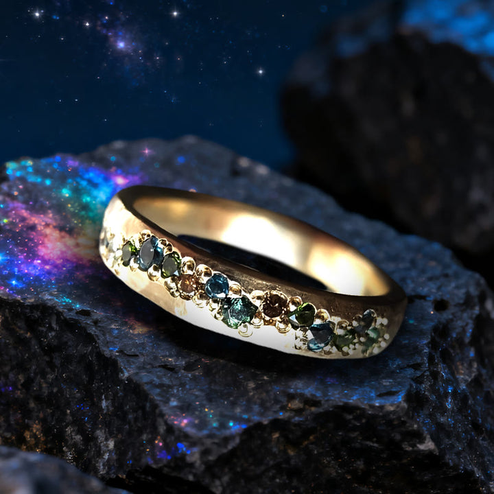 Bague arc-en-ciel en zircone Stardust Serenade d' Olivenorma - image 4