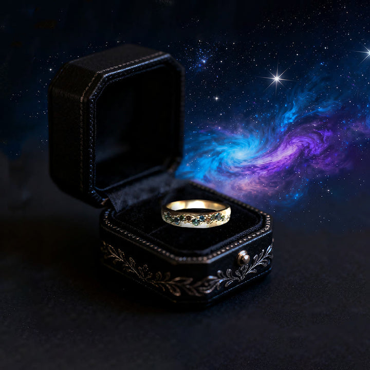 Bague arc-en-ciel en zircone Stardust Serenade d' Olivenorma - image 2