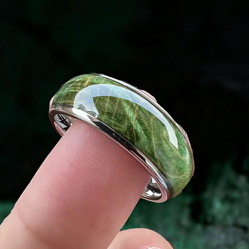 Bague en serpentinite à canopée verdoyante Olivenorma - image 2