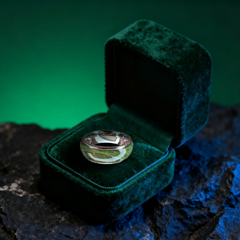 Bague en serpentinite à canopée verdoyante Olivenorma - image 3