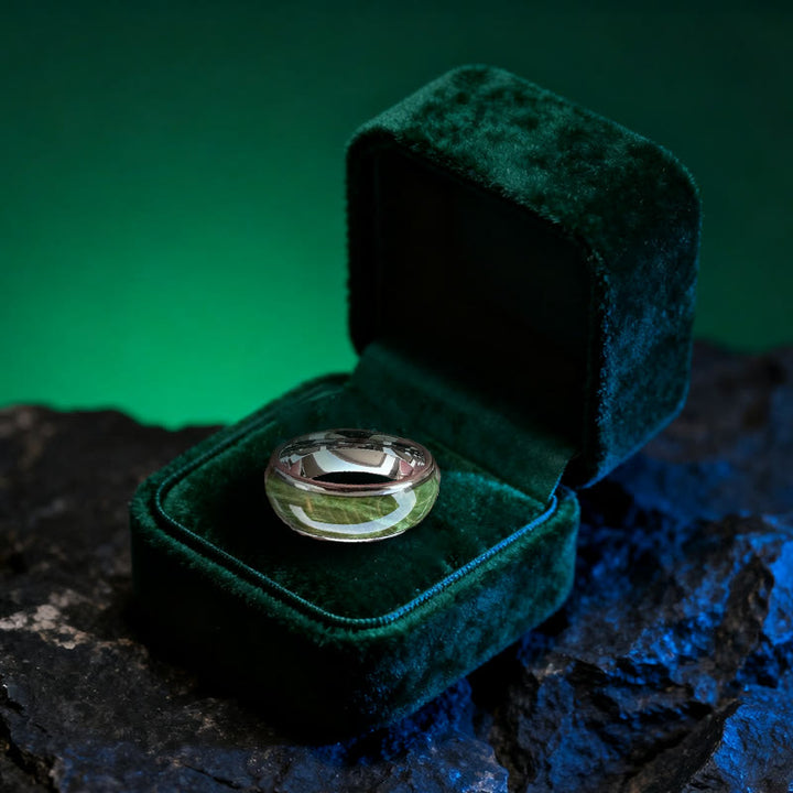 Bague en serpentinite à canopée verdoyante Olivenorma - image 3