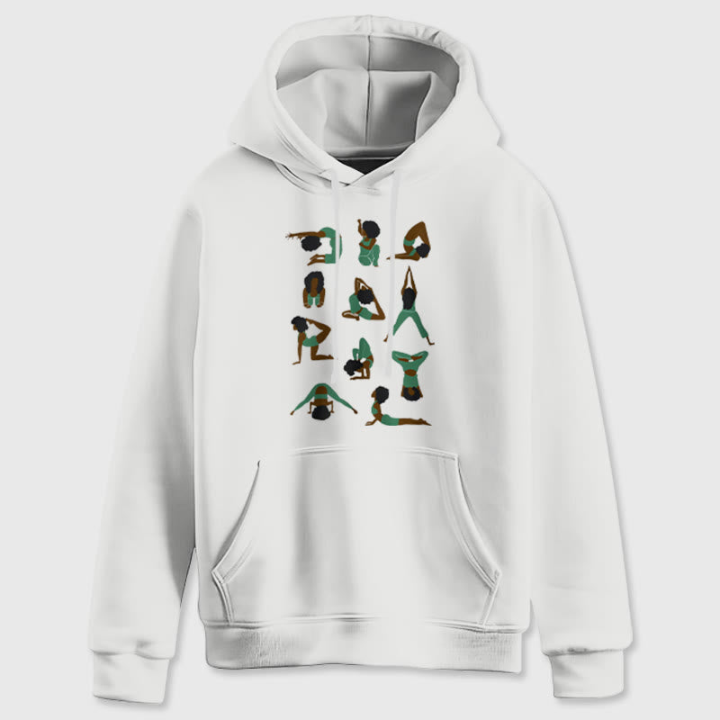 Olivenorma Yoga Poses Sweatshirts surdimensionnés Tenues Pulls polaires Hauts Sweats à capuche - image 7
