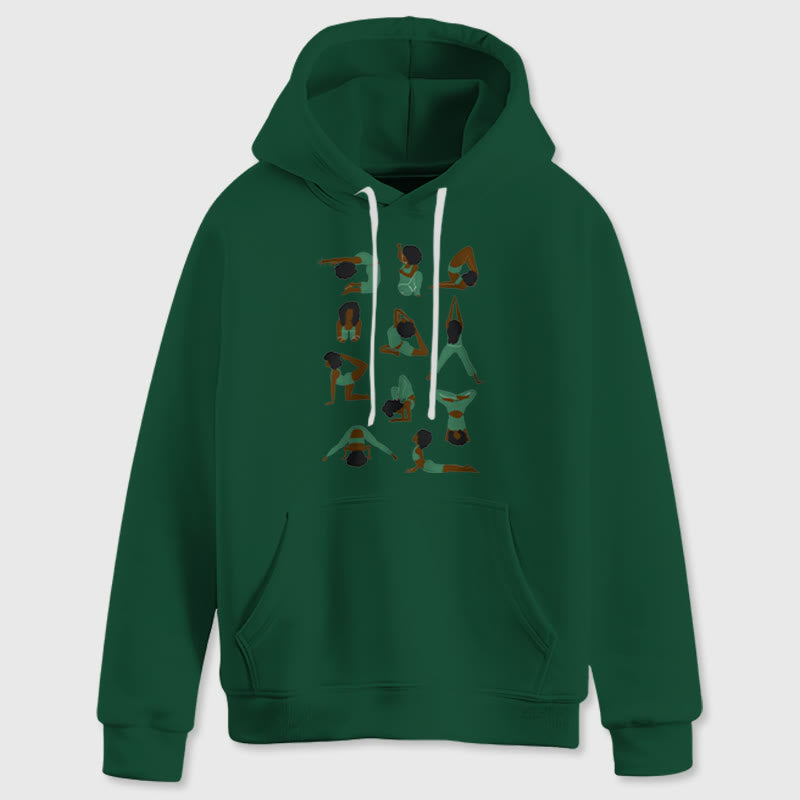Olivenorma Yoga Poses Sweatshirts surdimensionnés Tenues Pulls polaires Hauts Sweats à capuche - image 17