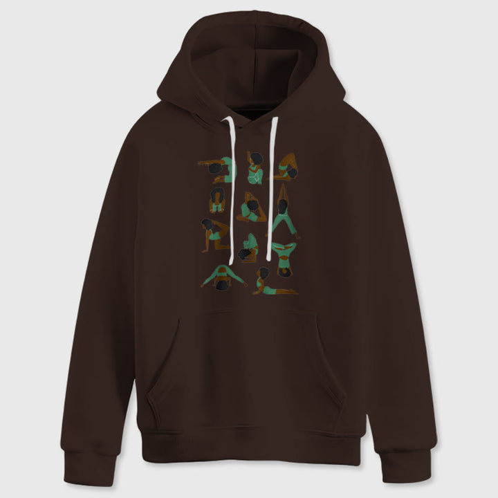 Olivenorma Yoga Poses Sweatshirts surdimensionnés Tenues Pulls polaires Hauts Sweats à capuche - image 11