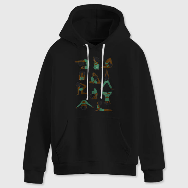 Olivenorma Yoga Poses Sweatshirts surdimensionnés Tenues Pulls polaires Hauts Sweats à capuche - image 5