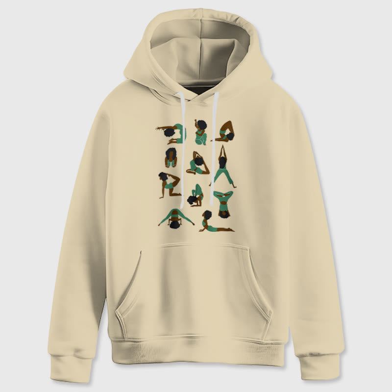 Olivenorma Yoga Poses Sweatshirts surdimensionnés Tenues Pulls polaires Hauts Sweats à capuche - image 13