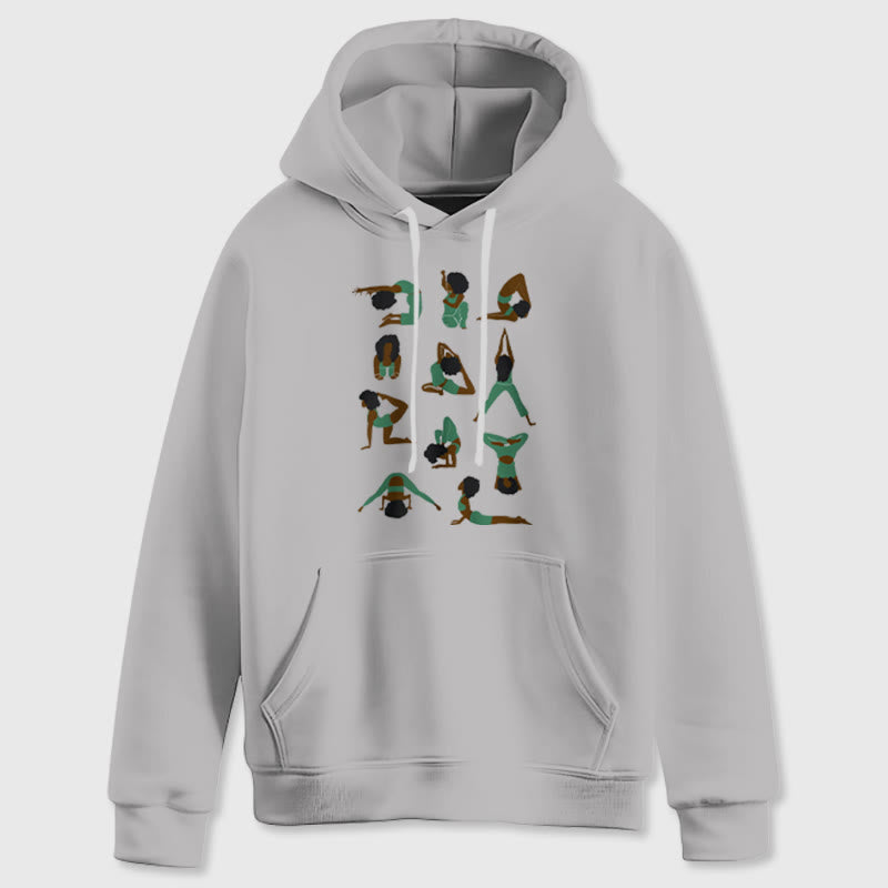 Olivenorma Yoga Poses Sweatshirts surdimensionnés Tenues Pulls polaires Hauts Sweats à capuche - image 9