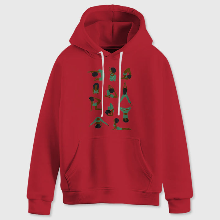 Olivenorma Yoga Poses Sweatshirts surdimensionnés Tenues Pulls polaires Hauts Sweats à capuche - image 15