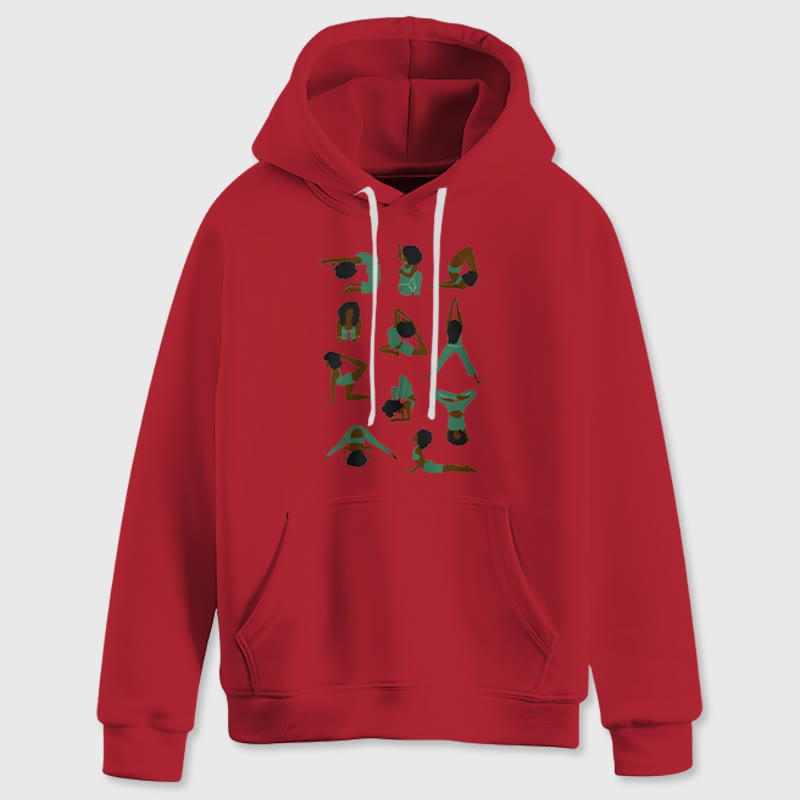 Olivenorma Yoga Poses Sweatshirts surdimensionnés Tenues Pulls polaires Hauts Sweats à capuche - image 15