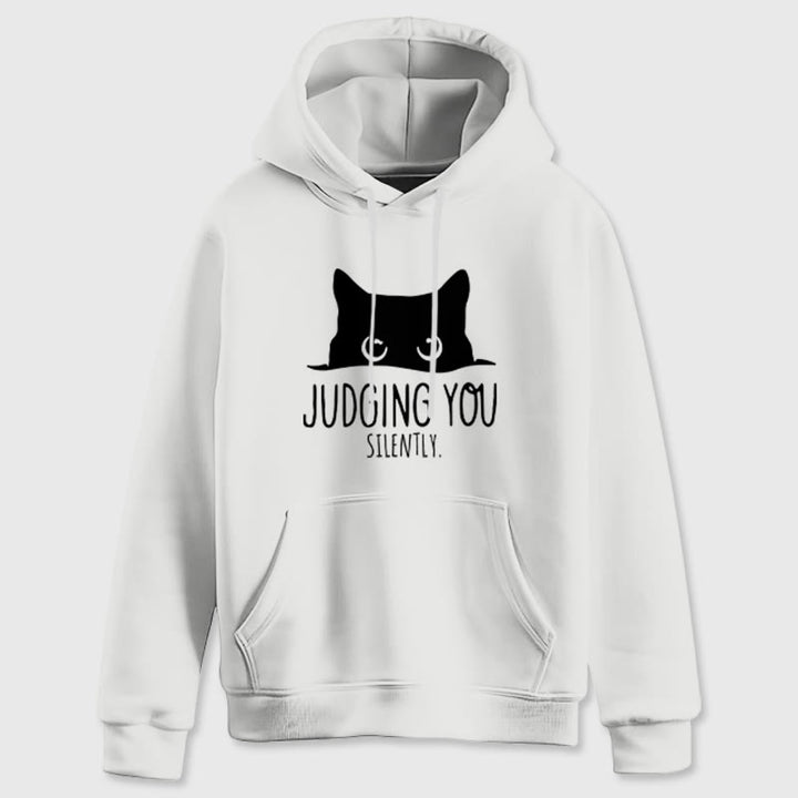 Olivenorma VOUS JUGER SILENCIEUSEMENT Mignon Chaton Ample Sweats Femmes Hommes Sweats à Capuche - image 5
