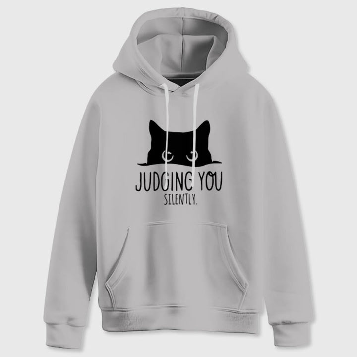 Olivenorma VOUS JUGER SILENCIEUSEMENT Mignon Chaton Ample Sweats Femmes Hommes Sweats à Capuche - image 7