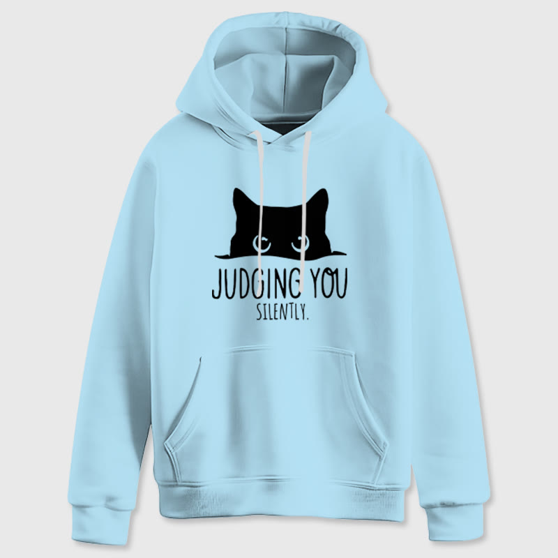 Olivenorma VOUS JUGER SILENCIEUSEMENT Mignon Chaton Ample Sweats Femmes Hommes Sweats à Capuche - image 1