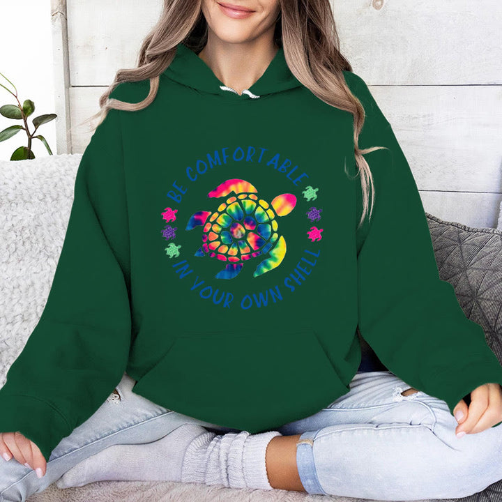 Olivenorma « SOYEZ À L'AISE DANS VOTRE CARAPACE » Tortue de mer Spirituel Sweats à capuche Sweats à capuche en polaire - Vert - 2XL - image 14