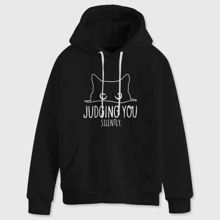Olivenorma VOUS JUGER SILENCIEUSEMENT Mignon Chaton Ample Sweats Femmes Hommes Sweats à Capuche - image 13
