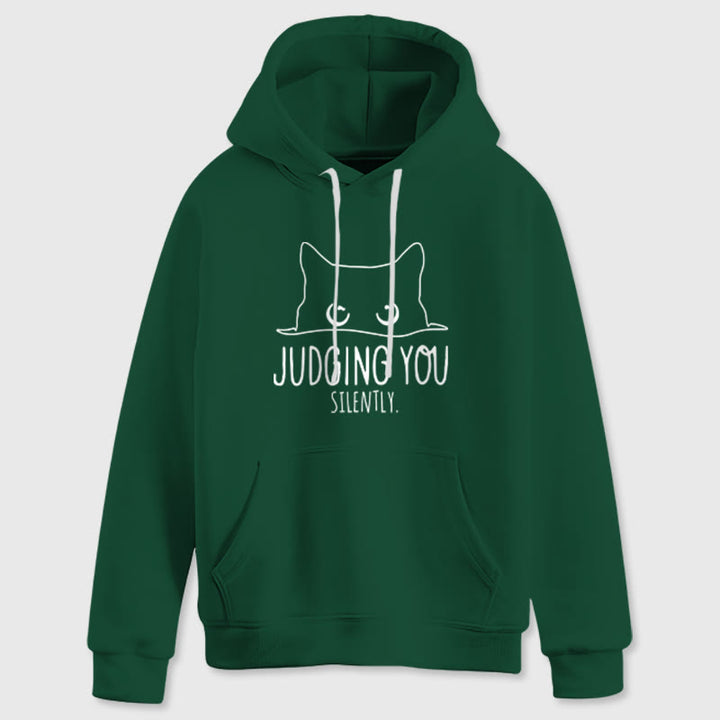 Olivenorma VOUS JUGER SILENCIEUSEMENT Mignon Chaton Ample Sweats Femmes Hommes Sweats à Capuche - image 17