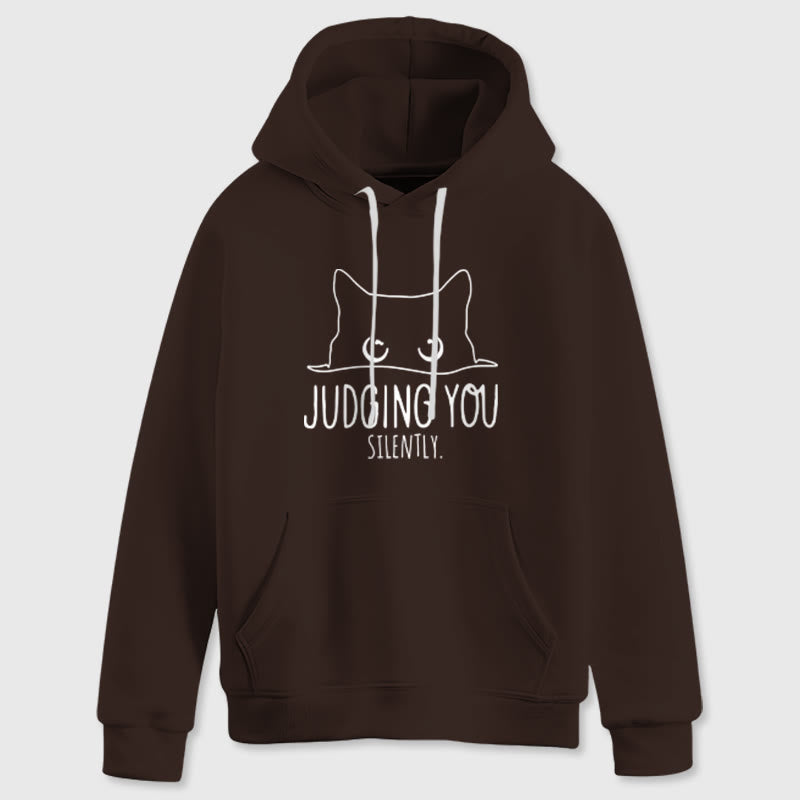 Olivenorma VOUS JUGER SILENCIEUSEMENT Mignon Chaton Ample Sweats Femmes Hommes Sweats à Capuche - image 15