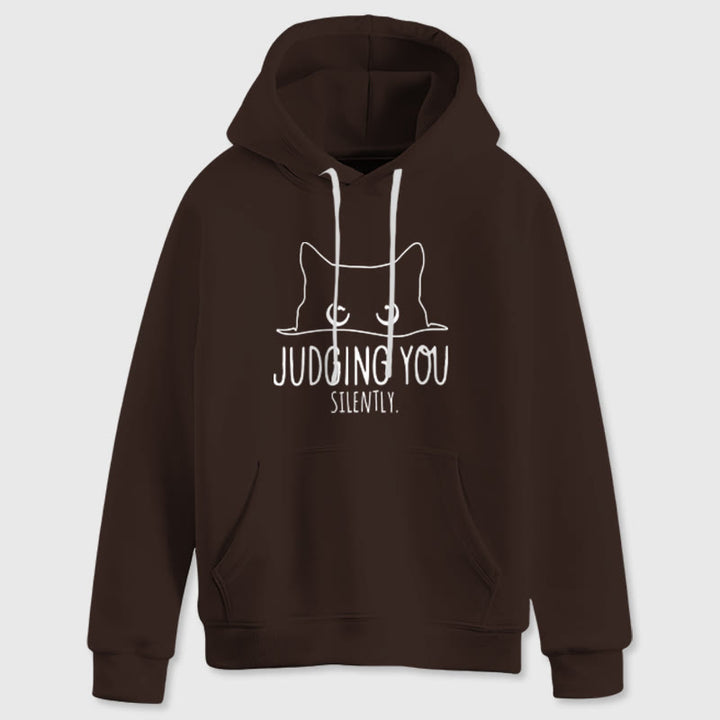 Olivenorma VOUS JUGER SILENCIEUSEMENT Mignon Chaton Ample Sweats Femmes Hommes Sweats à Capuche - image 15