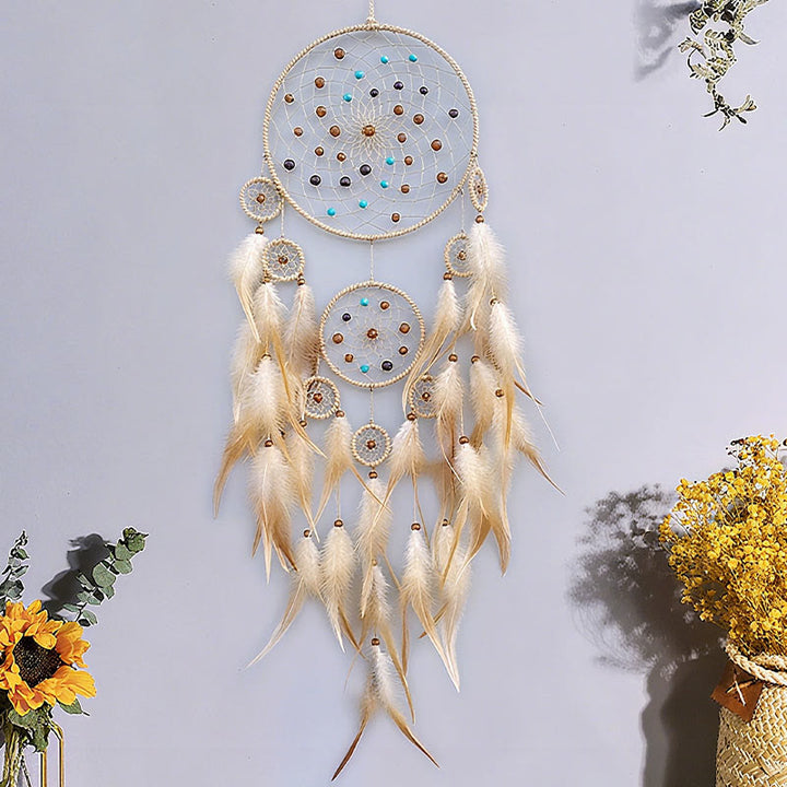 Attrape-rêves de la tribu amérindienne Olivenorma , attrape-rêves décoratif en plumes fait à la main - image 4