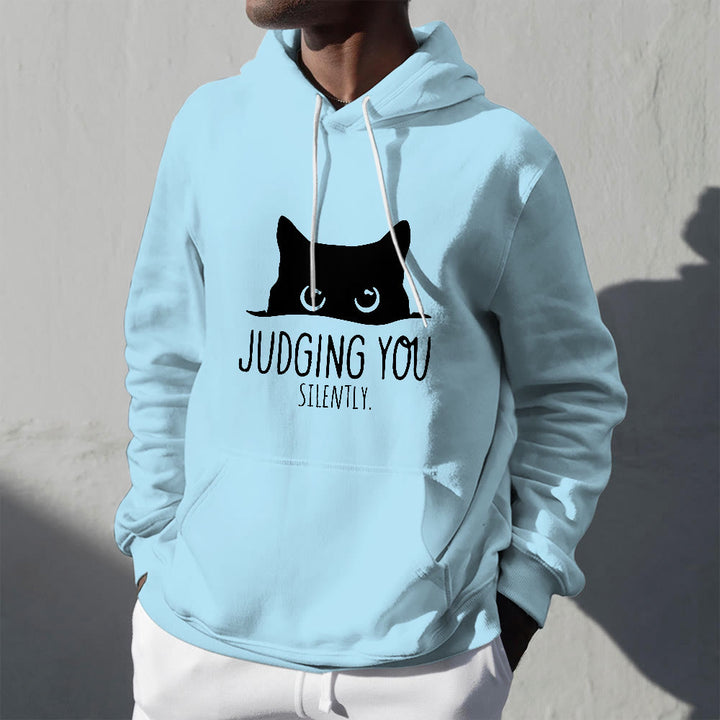 Olivenorma VOUS JUGER SILENCIEUSEMENT Mignon Chaton Ample Sweats Femmes Hommes Sweats à Capuche - image 2