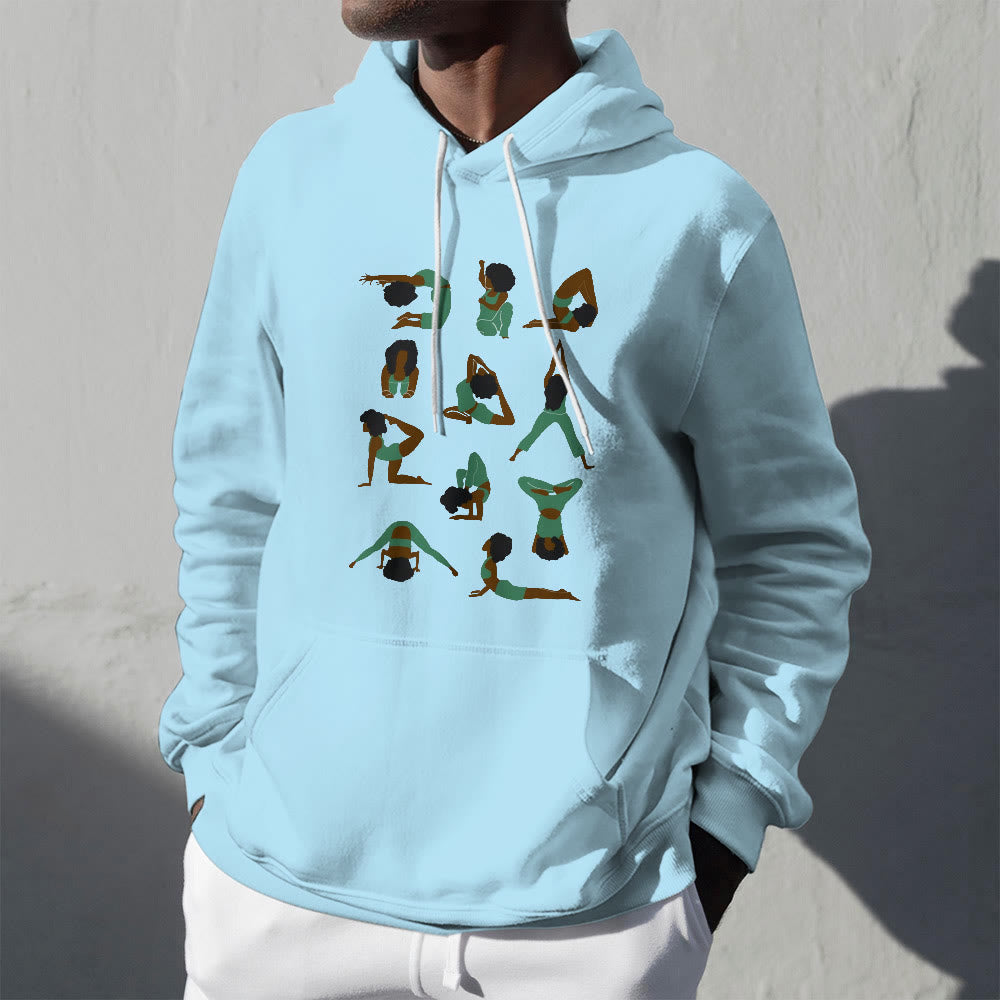 Olivenorma Yoga Poses Sweatshirts surdimensionnés Tenues Pulls polaires Hauts Sweats à capuche - image 2