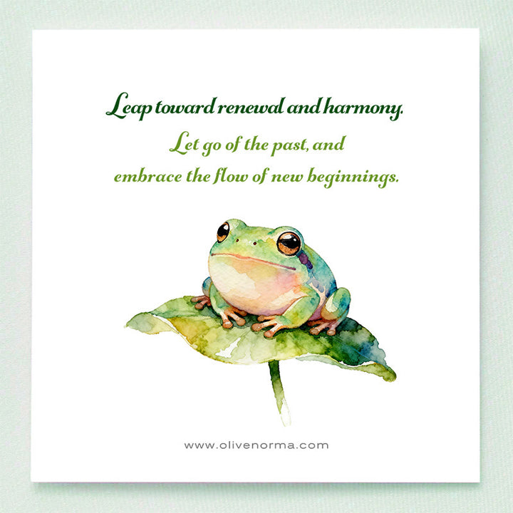 Olivenorma Serene Spirit Grenouille Pierre précieuse Décoration - image 1