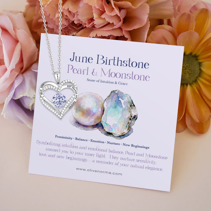 Olivenorma « Je t'aimerai toujours » – Collier cœur pierre de naissance Amour éternel - image 12