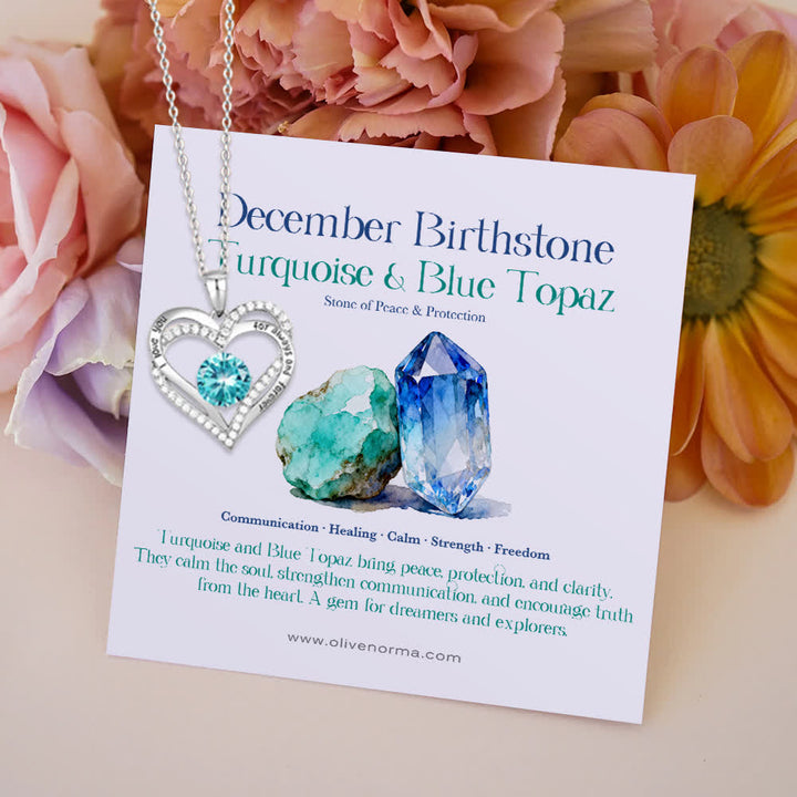 Olivenorma « Je t'aimerai toujours » – Collier cœur pierre de naissance Amour éternel - image 27