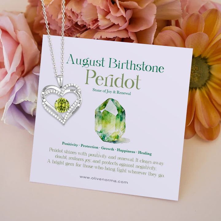 Olivenorma « Je t'aimerai toujours » – Collier cœur pierre de naissance Amour éternel - image 19