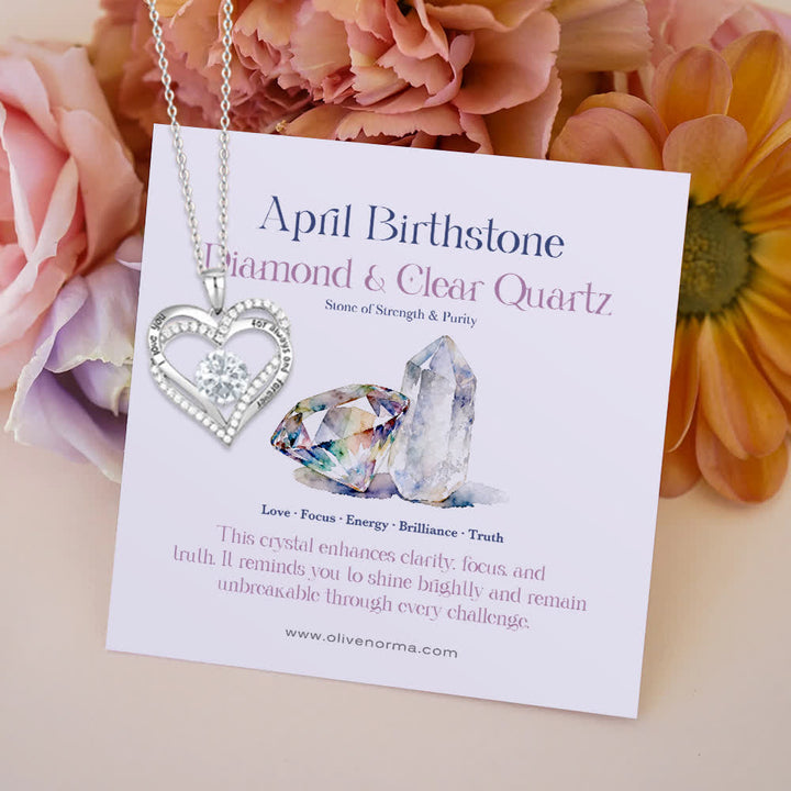 Olivenorma « Je t'aimerai toujours » – Collier cœur pierre de naissance Amour éternel - image 8