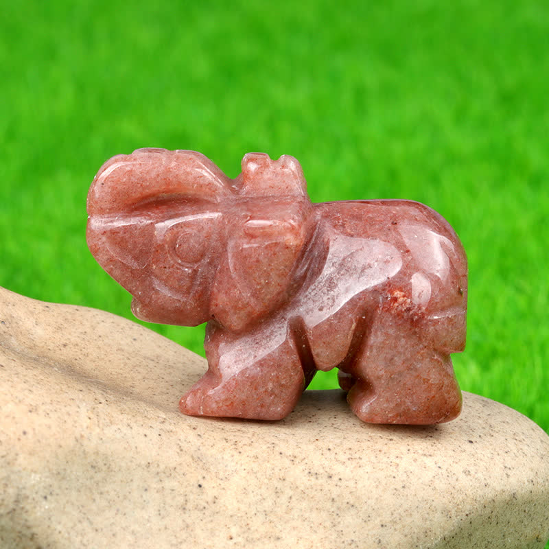 Ornement en pierre précieuse sculptée en cristal naturel Olivenorma - Aventurine violette - image 39