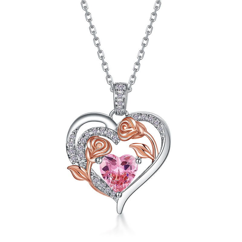 Olivenorma Double Roses Cœur Fleur Pierre de Naissance Carte Cadeau - image 22