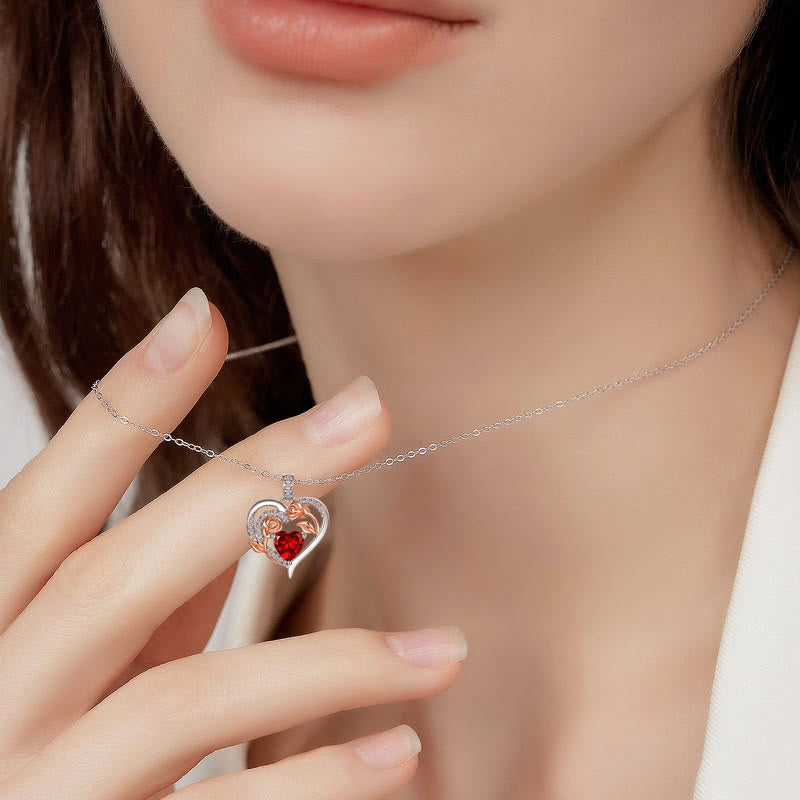 Olivenorma Double Roses Cœur Fleur Pierre de Naissance Carte Cadeau - image 25