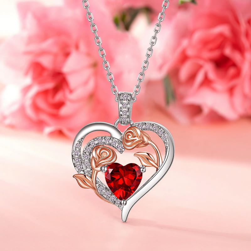 Olivenorma Double Roses Cœur Fleur Pierre de Naissance Carte Cadeau - image 29