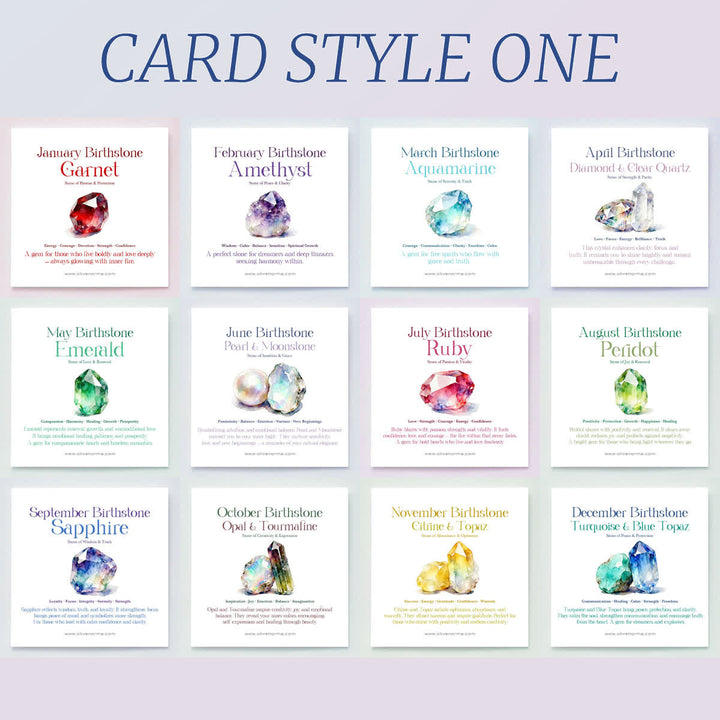 Collier Olivenorma en acier inoxydable avec carte cadeau et rune du zodiaque et pierre de naissance - Décembre/&Zircon bleu - Avec carte de pierre de naissance - image 12